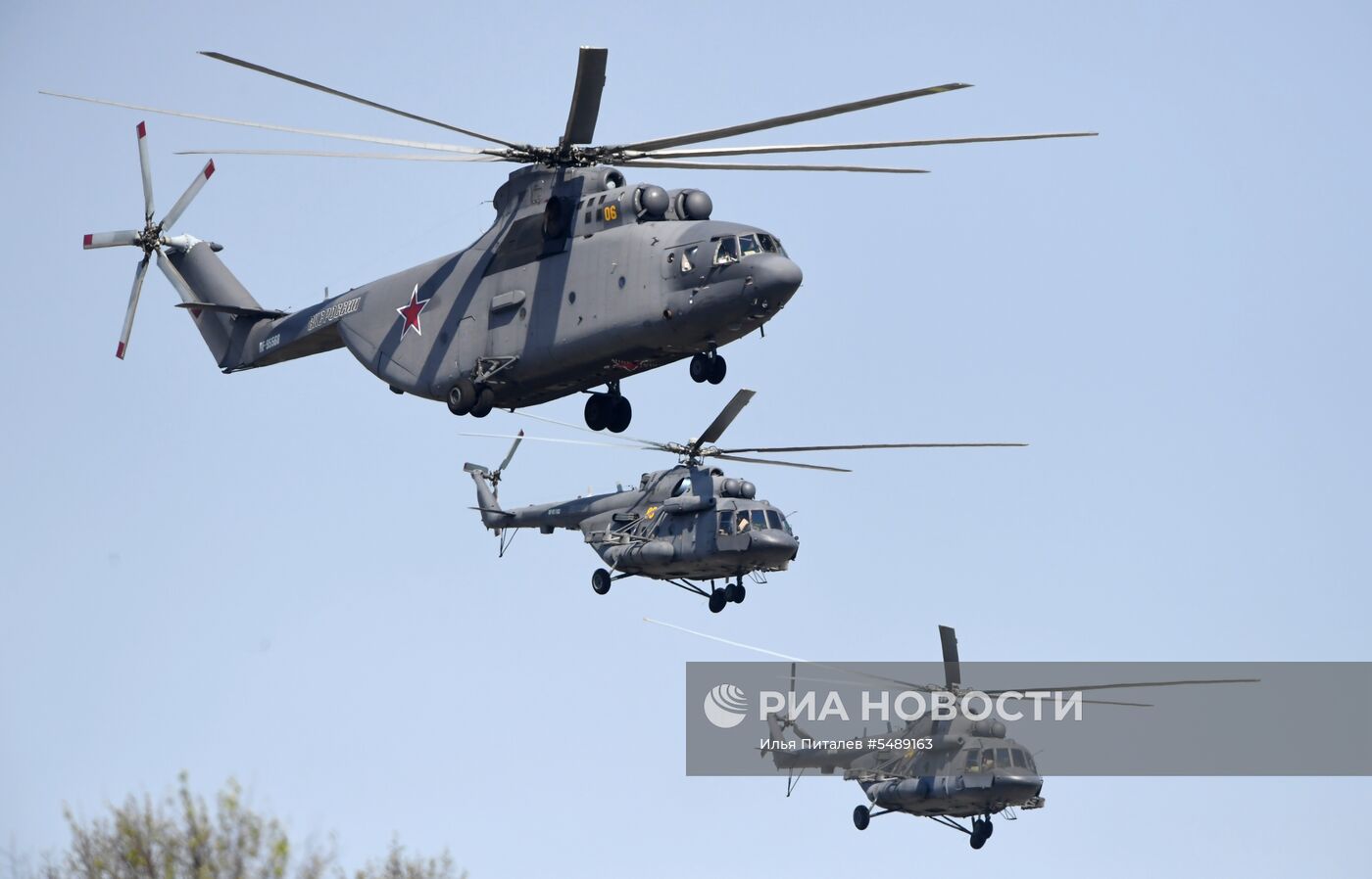 Репетиция воздушной части парада Победы 