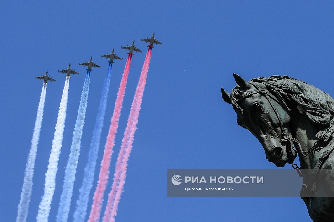 Репетиция воздушной части парада Победы 