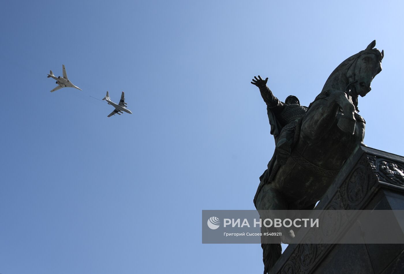 Репетиция воздушной части парада Победы 