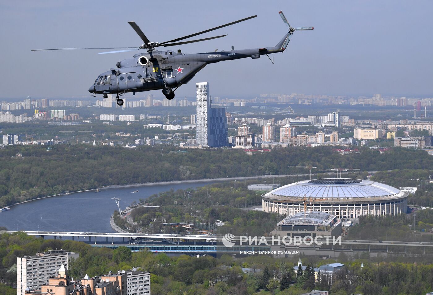 Репетиция воздушной части парада Победы 