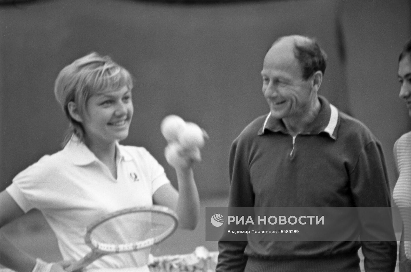 Советская теннисистка М.Крошина