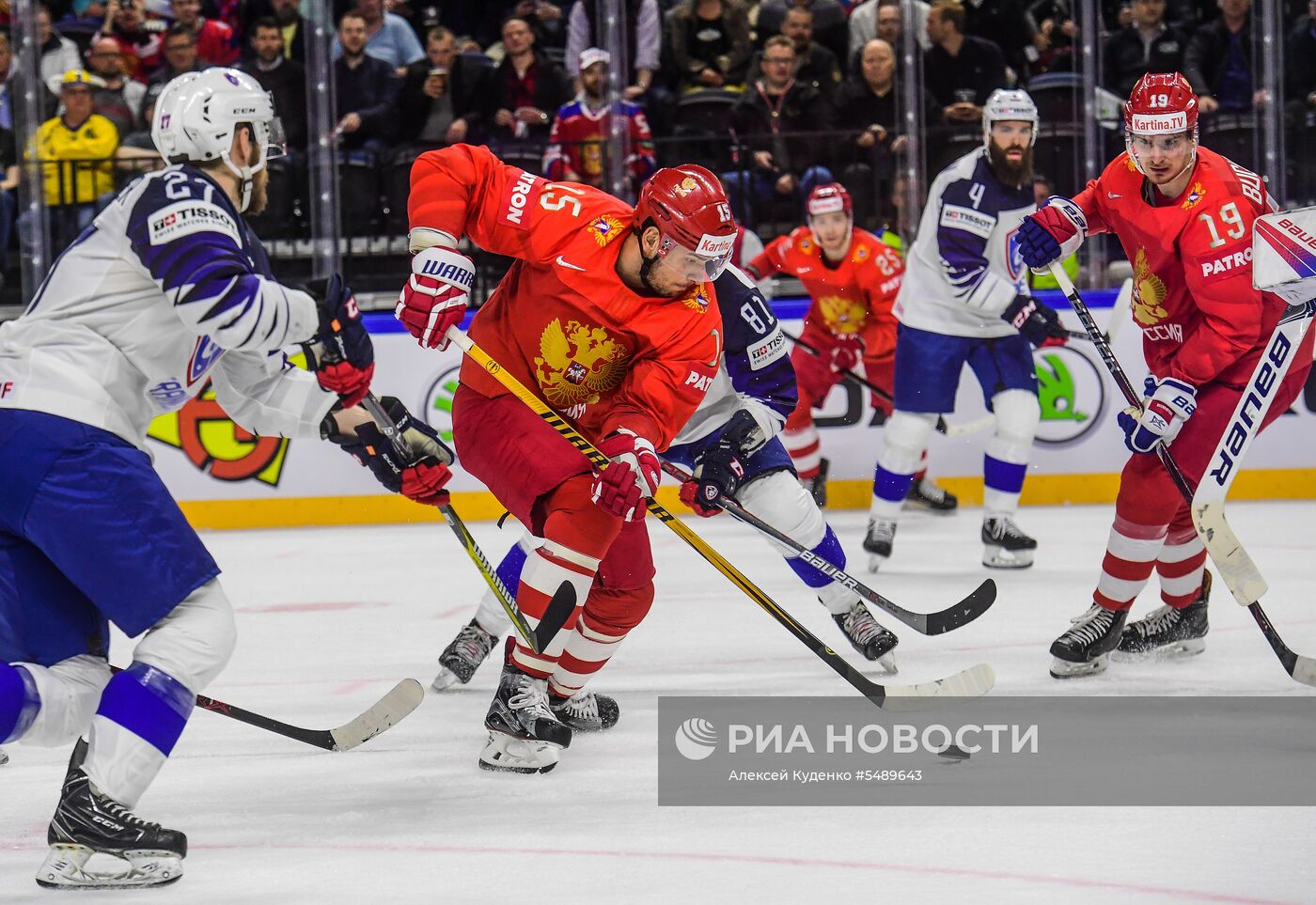 Хоккей. Чемпионат мира. Матч Россия - Франция