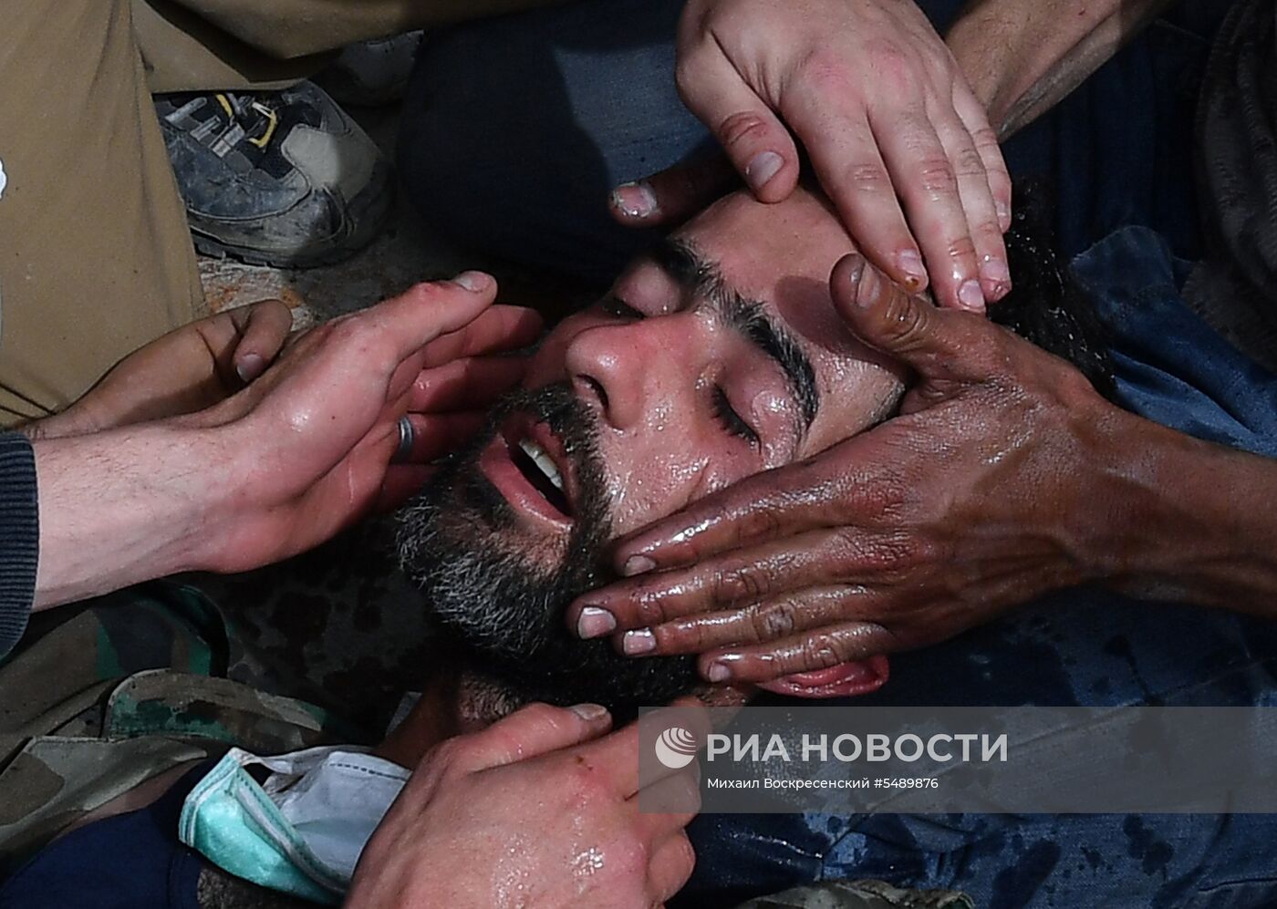 Ситуация в районе лагеря беженцев Ярмук в южном пригороде Дамаска