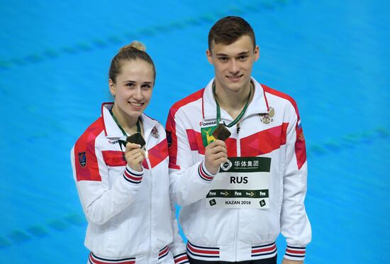 Прыжки в воду. Мировая серия FINA.  Второй день