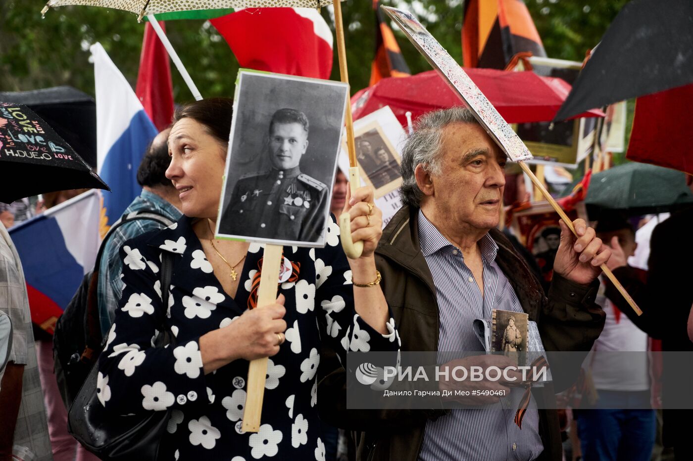 Акция "Бессмертный полк" в Риме