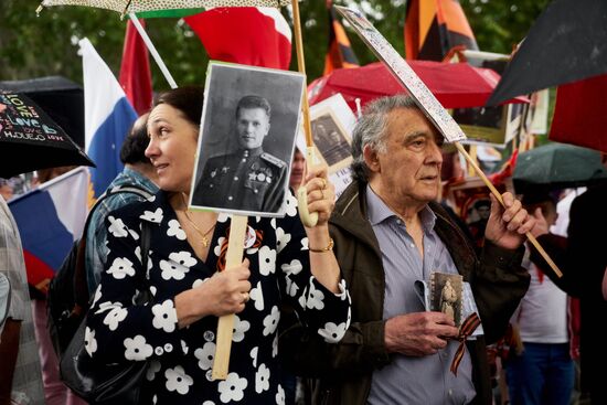 Акция "Бессмертный полк" в Риме