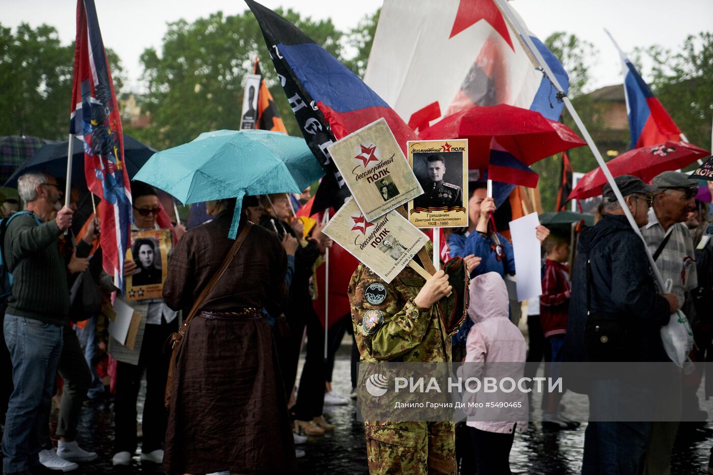 Акция "Бессмертный полк" в Риме