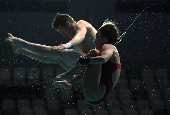 Прыжки в воду. Мировая серия FINA.  Второй день
