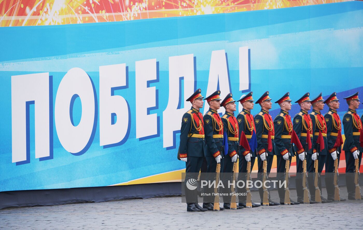 Генеральная репетиция парада Победы на Красной площади