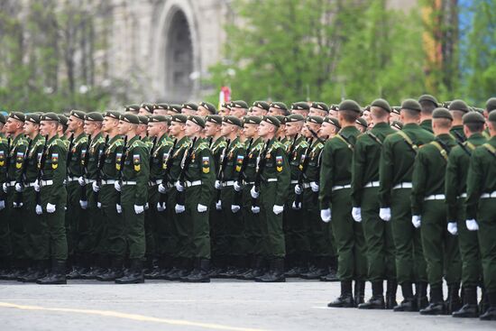 Генеральная репетиция парада Победы на Красной площади