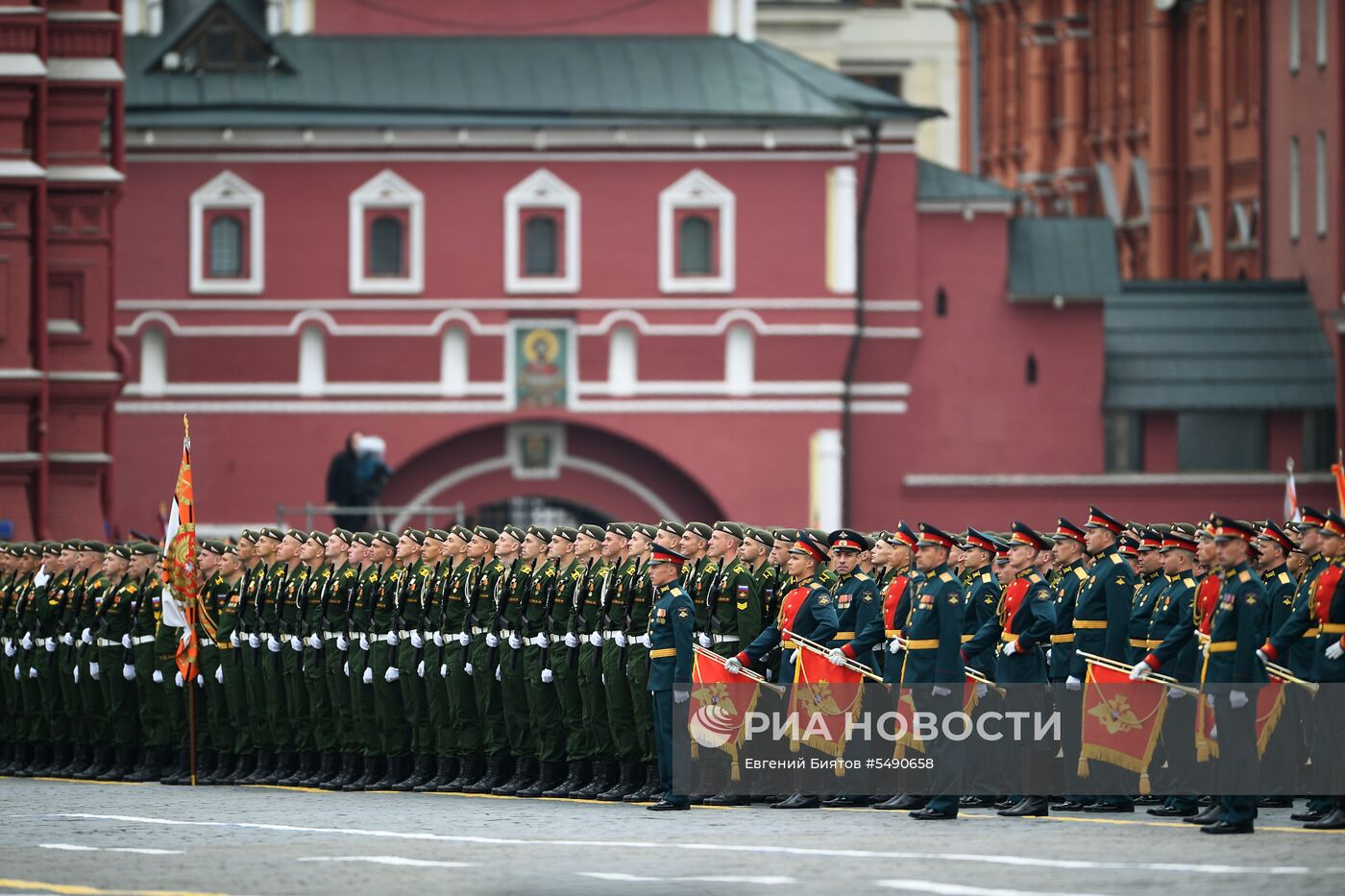 Генеральная репетиция парада Победы на Красной площади