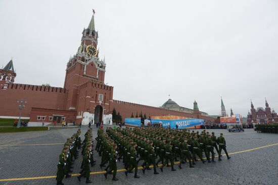 Генеральная репетиция парада Победы на Красной площади