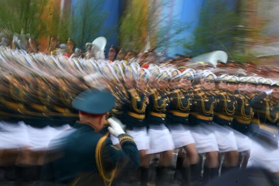 Генеральная репетиция парада Победы на Красной площади