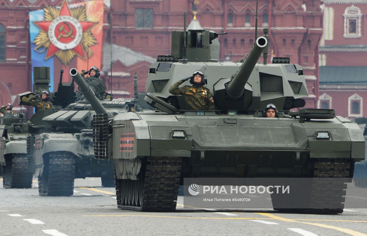 Генеральная репетиция парада Победы на Красной площади