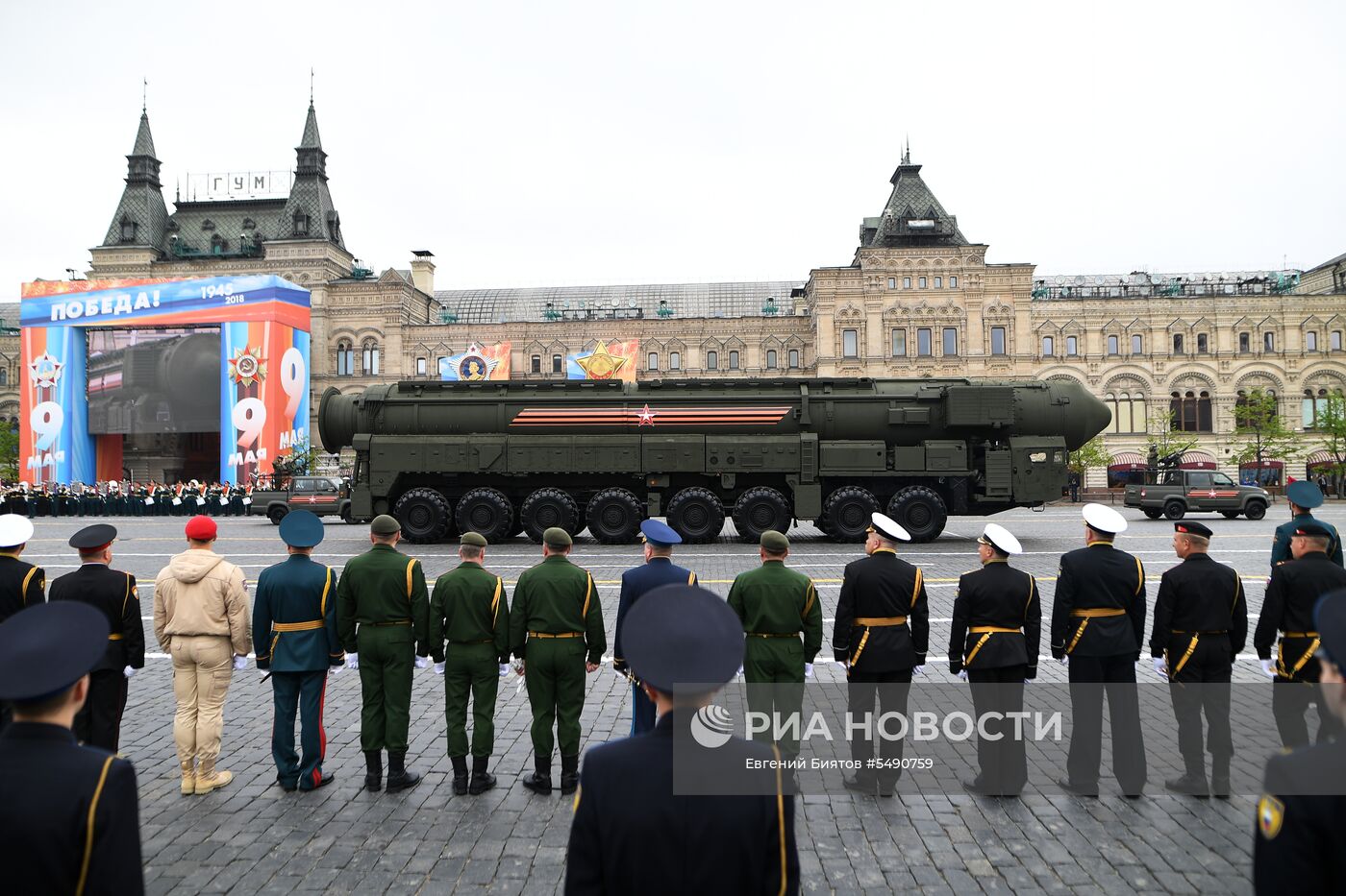 Генеральная репетиция парада Победы на Красной площади