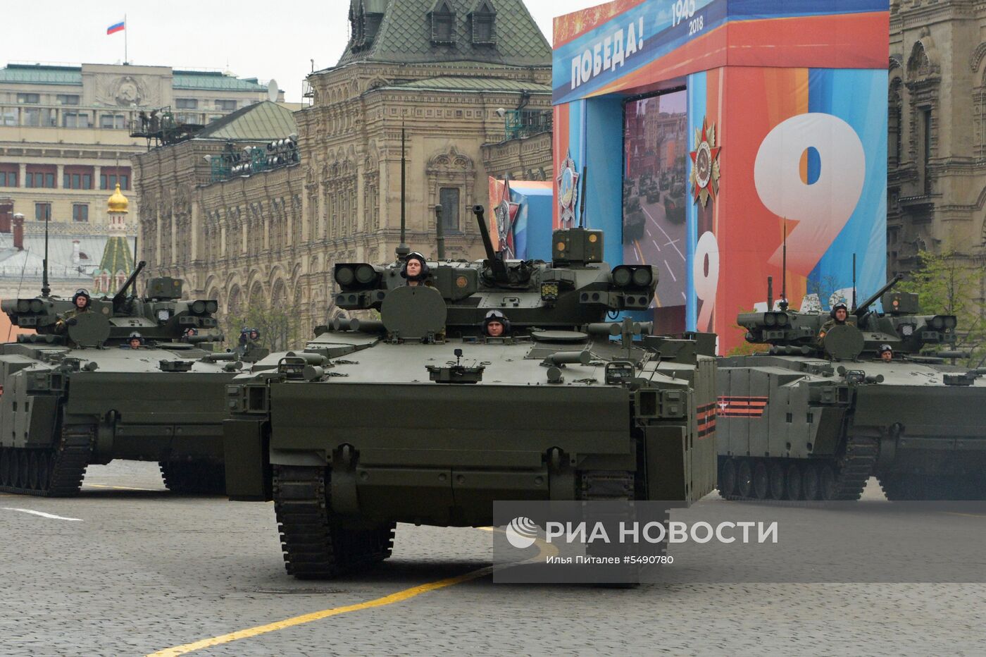 Генеральная репетиция парада Победы на Красной площади