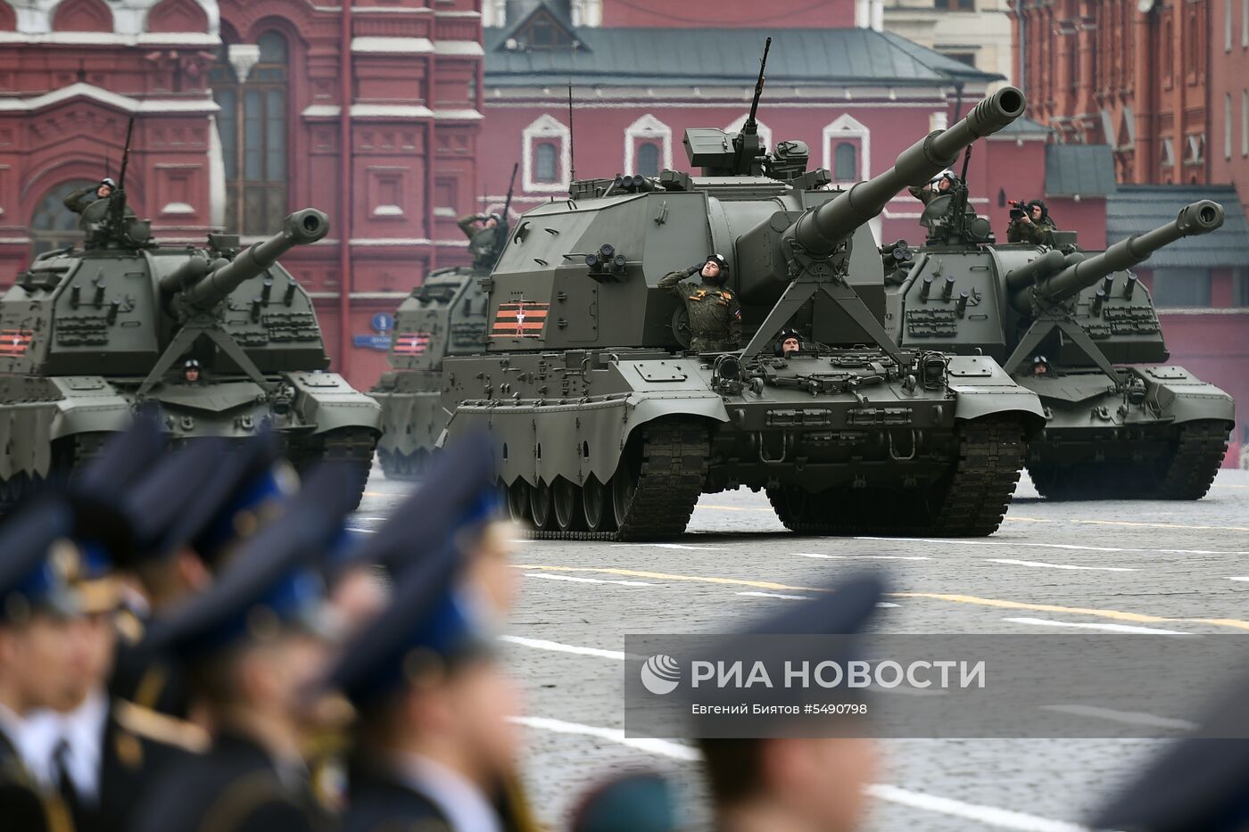 Генеральная репетиция парада Победы на Красной площади