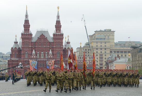 Генеральная репетиция парада Победы на Красной площади