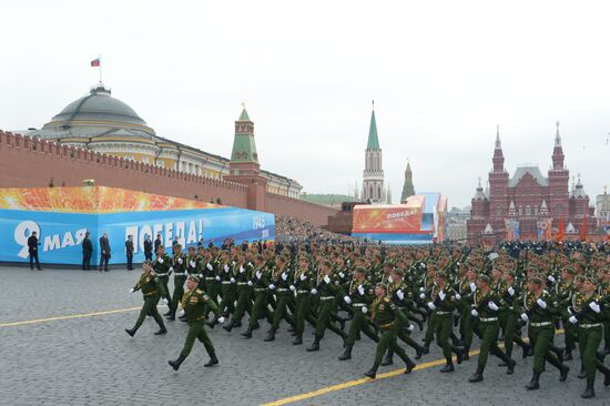 Генеральная репетиция парада Победы на Красной площади