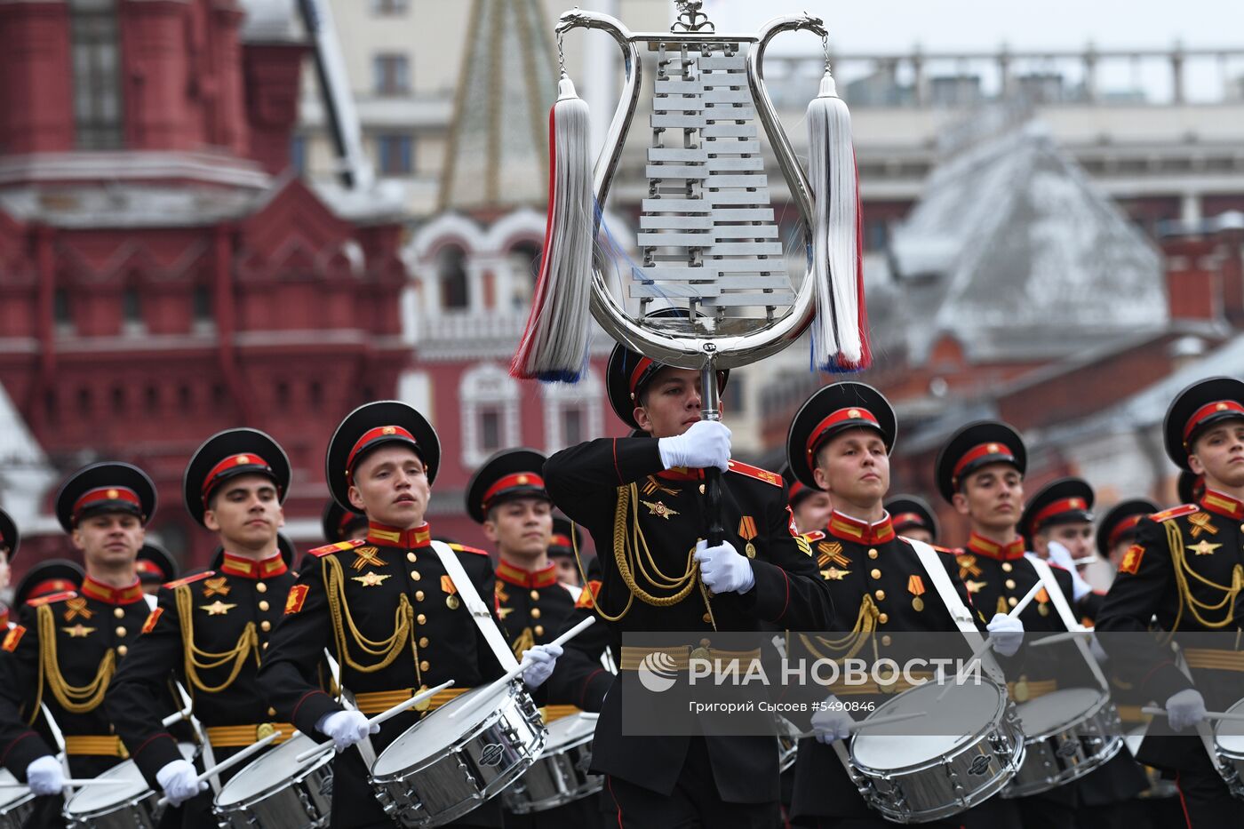 Генеральная репетиция парада Победы на Красной площади