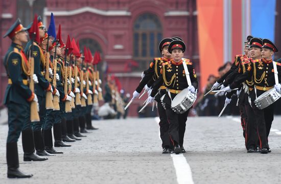 Генеральная репетиция парада Победы на Красной площади