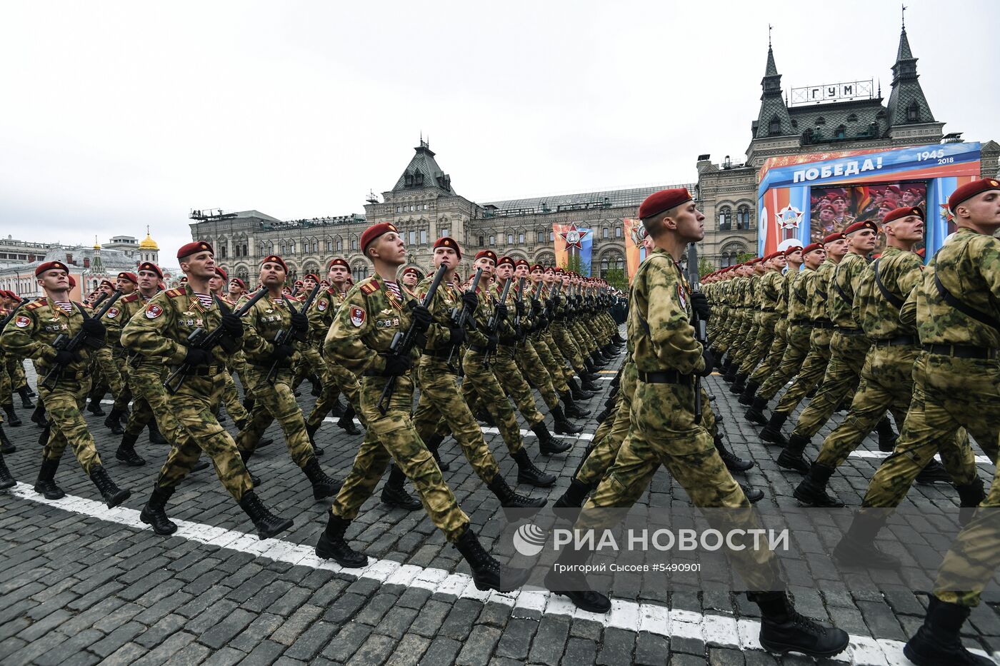 Генеральная репетиция парада Победы на Красной площади