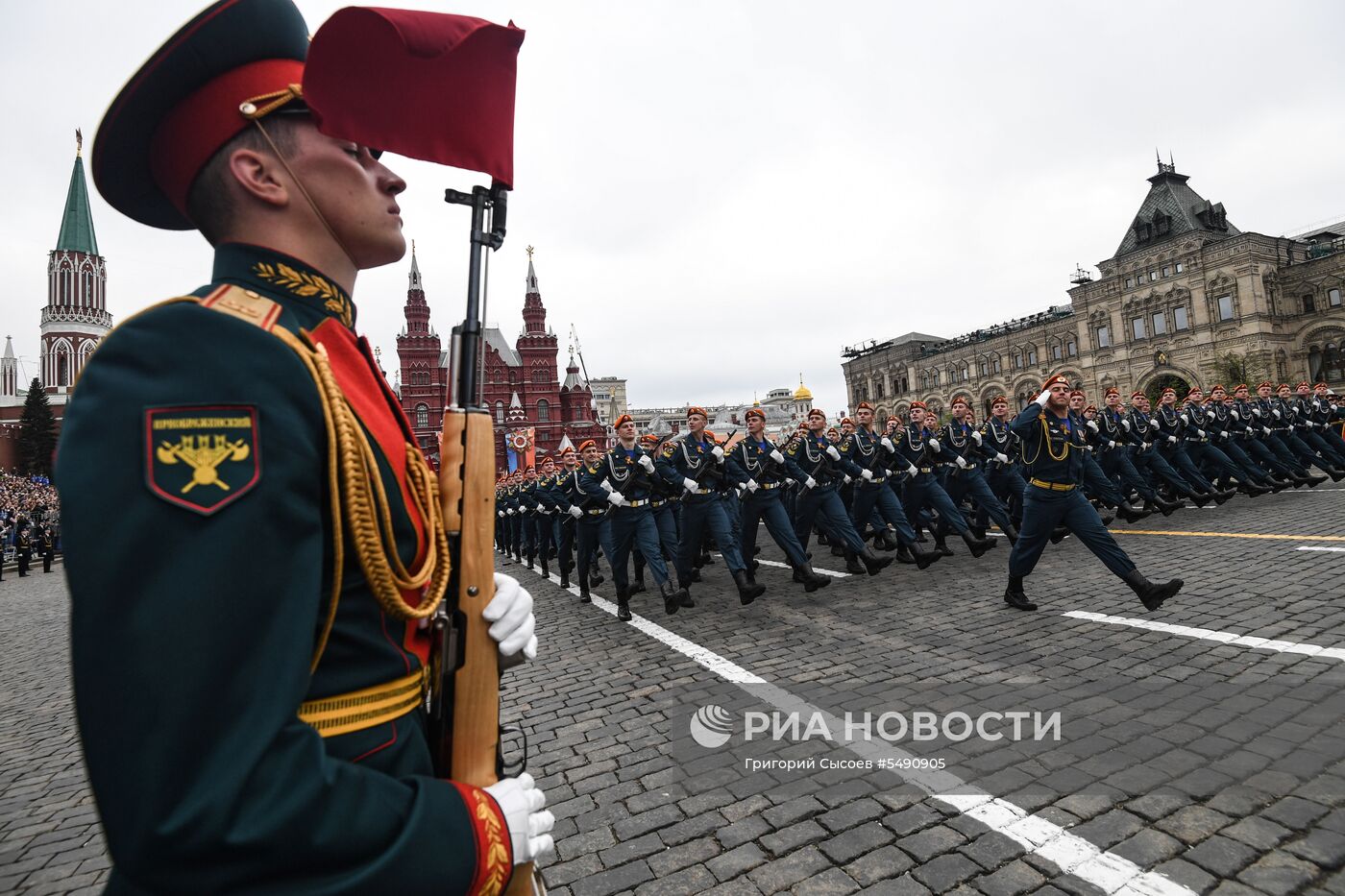 Генеральная репетиция парада Победы на Красной площади