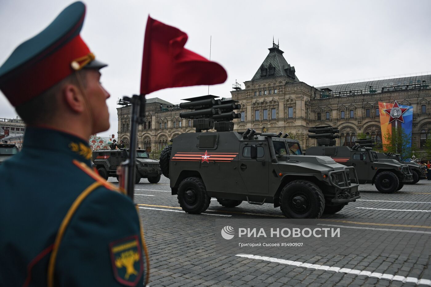 Генеральная репетиция парада Победы на Красной площади