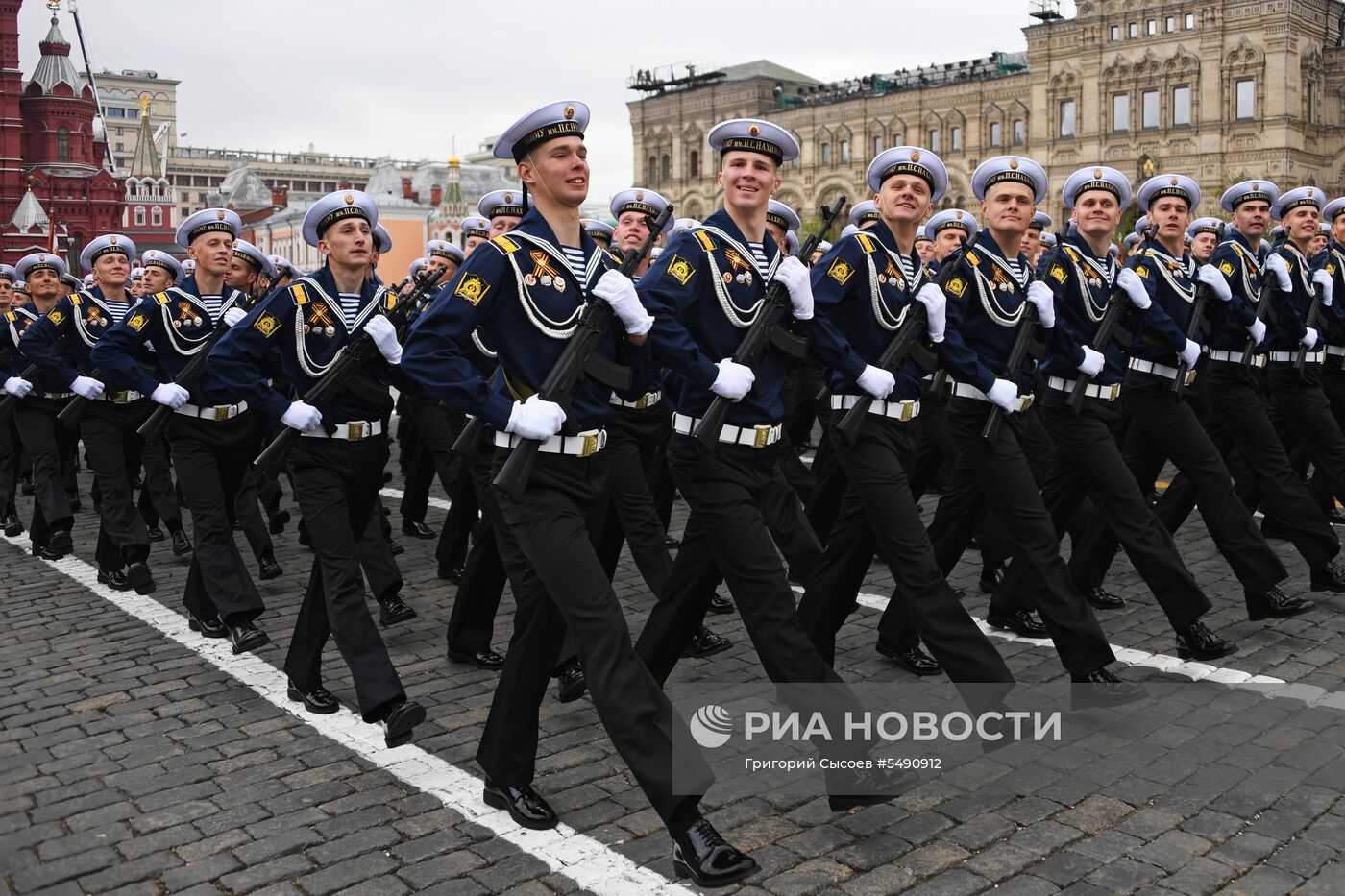 Генеральная репетиция парада Победы на Красной площади