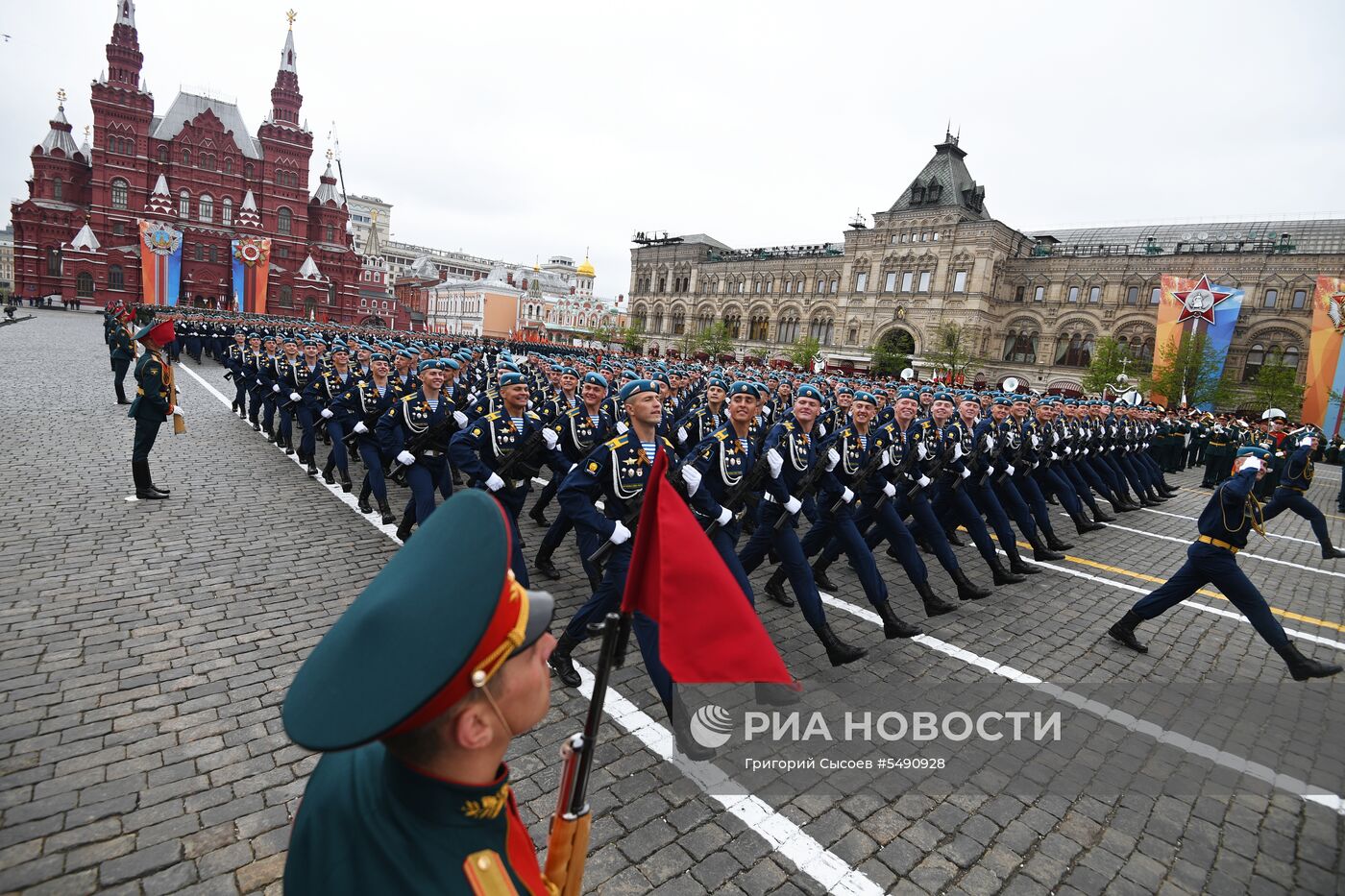 Генеральная репетиция парада Победы на Красной площади