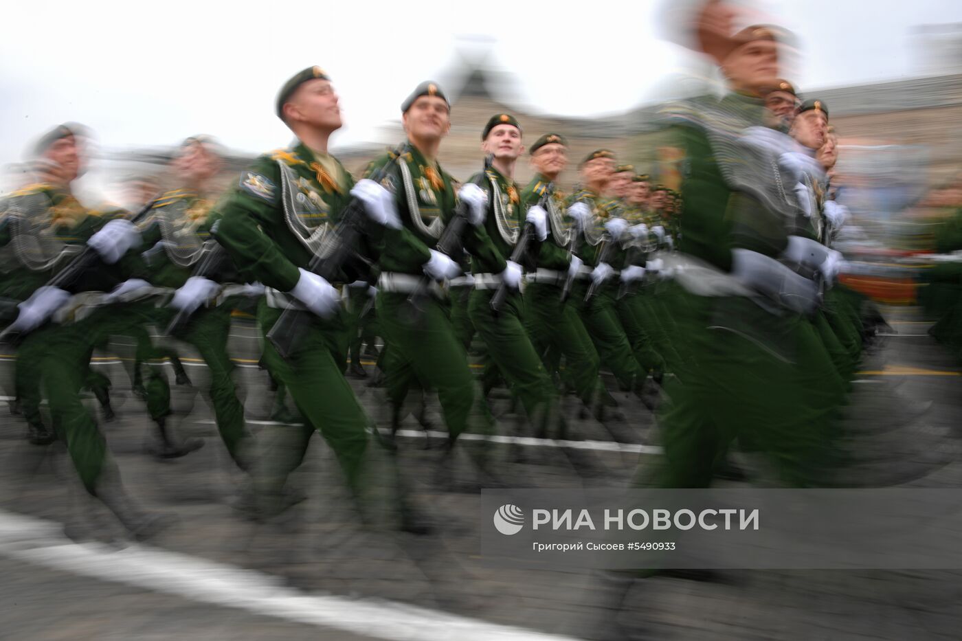 Генеральная репетиция парада Победы на Красной площади