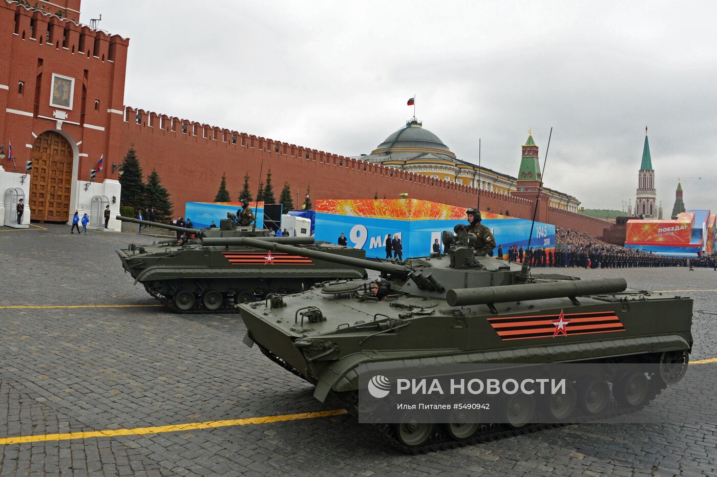 Генеральная репетиция парада Победы на Красной площади