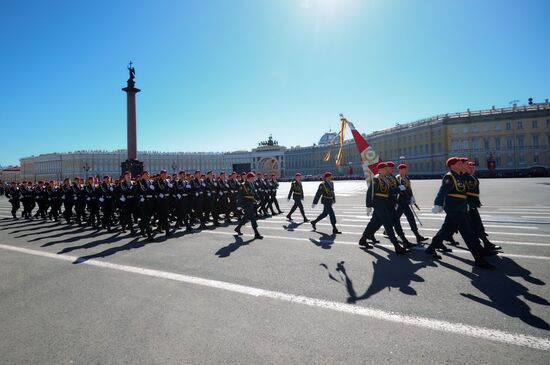Генеральная репетиция парада Победы в Санкт-Петербурге 