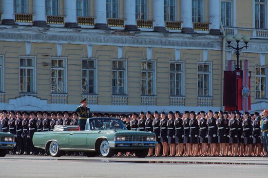 Генеральная репетиция парада Победы в Санкт-Петербурге 