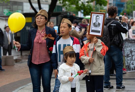 Акция «Бессмертный полк» в Сеуле