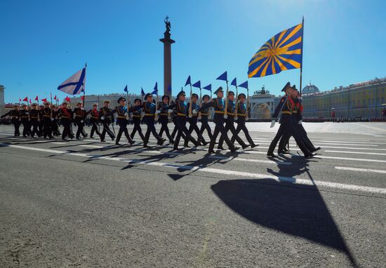 Генеральная репетиция парада Победы в Санкт-Петербурге 