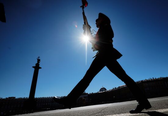 Генеральная репетиция парада Победы в Санкт-Петербурге 