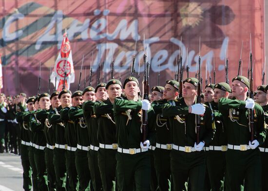 Генеральная репетиция парада Победы в Санкт-Петербурге 