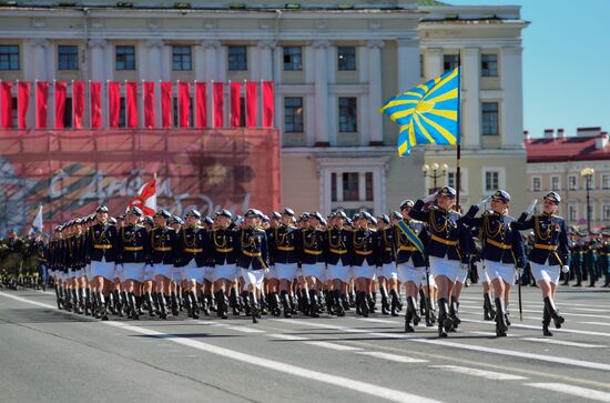 Генеральная репетиция парада Победы в Санкт-Петербурге 