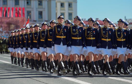 Генеральная репетиция парада Победы в Санкт-Петербурге 