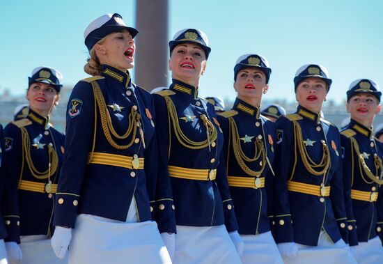 Генеральная репетиция парада Победы в Санкт-Петербурге 