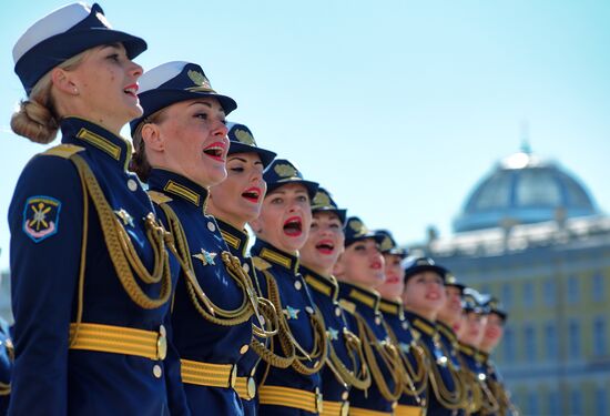 Генеральная репетиция парада Победы в Санкт-Петербурге 