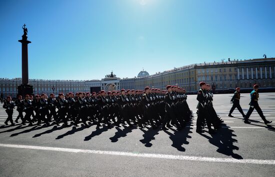 Генеральная репетиция парада Победы в Санкт-Петербурге 
