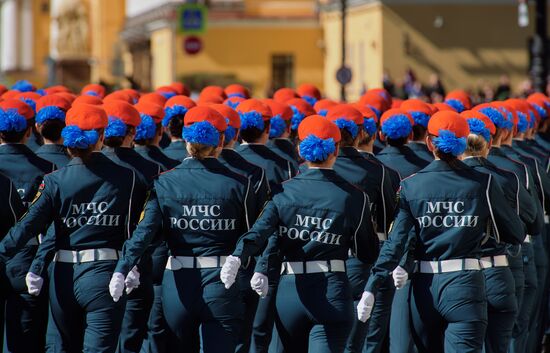 Генеральная репетиция парада Победы в Санкт-Петербурге 