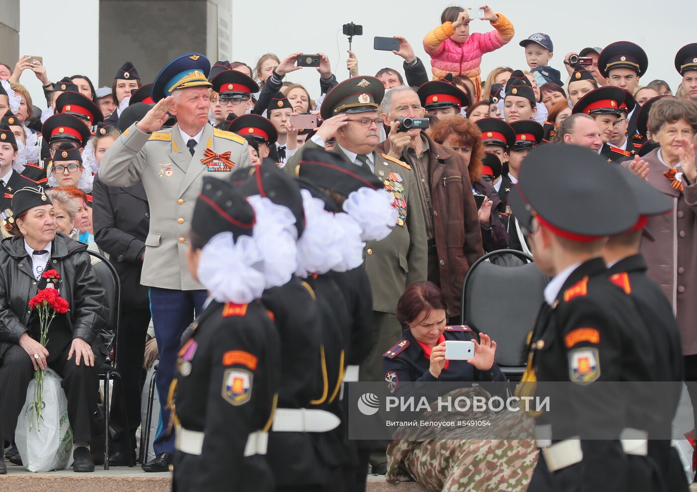 Парад кадетского движения Москвы на Поклонной горе