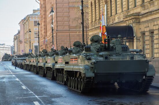 Генеральная репетиция парада Победы в Санкт-Петербурге 