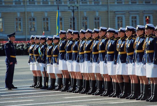 Генеральная репетиция парада Победы в Санкт-Петербурге 