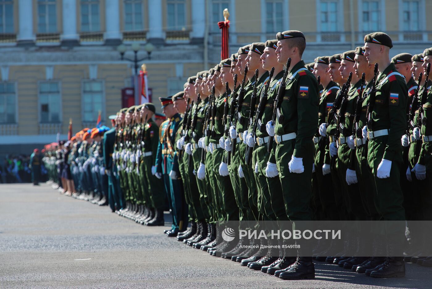 Генеральная репетиция парада Победы в Санкт-Петербурге 
