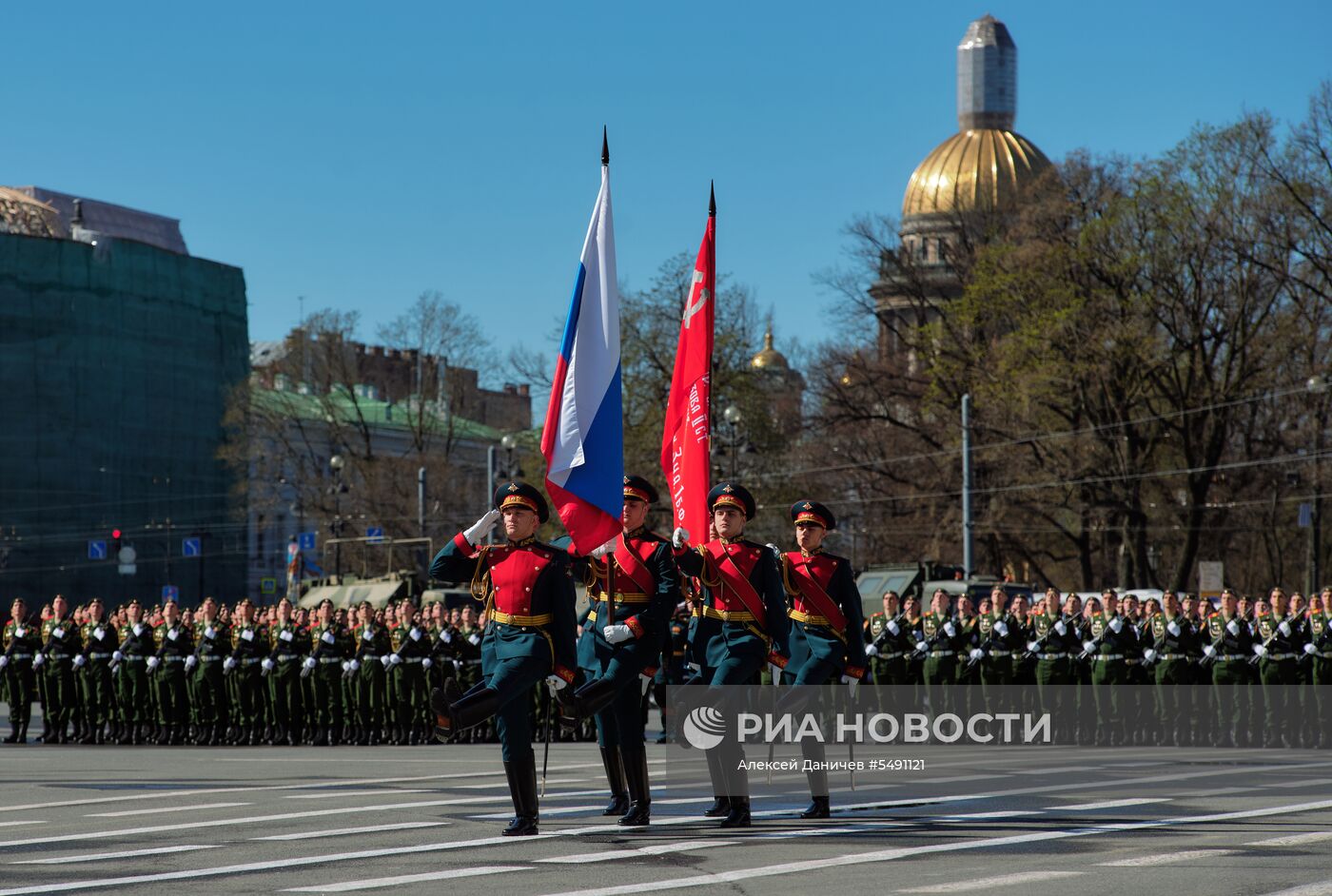 Генеральная репетиция парада Победы в Санкт-Петербурге 