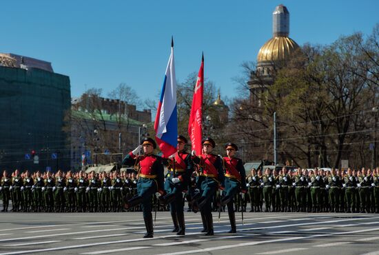 Генеральная репетиция парада Победы в Санкт-Петербурге 